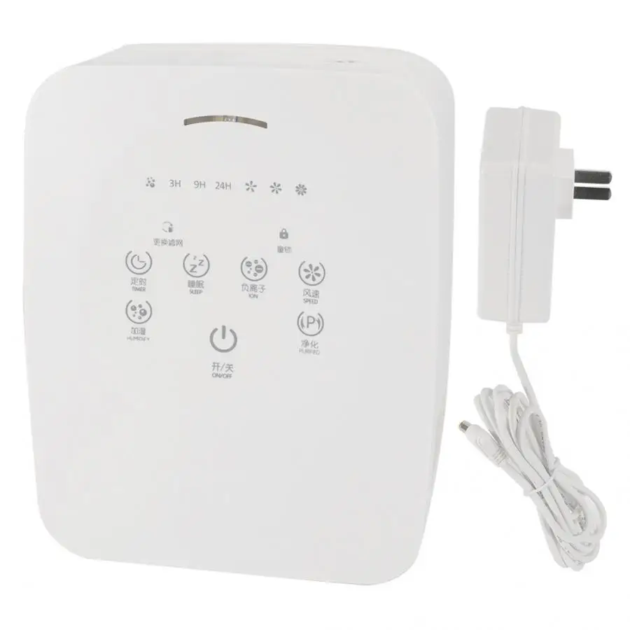 

Portable Air Purifier PM2.5 Formaldehyde Remover Mini Air Humidifier Home Office Solid Air Freshener ABS