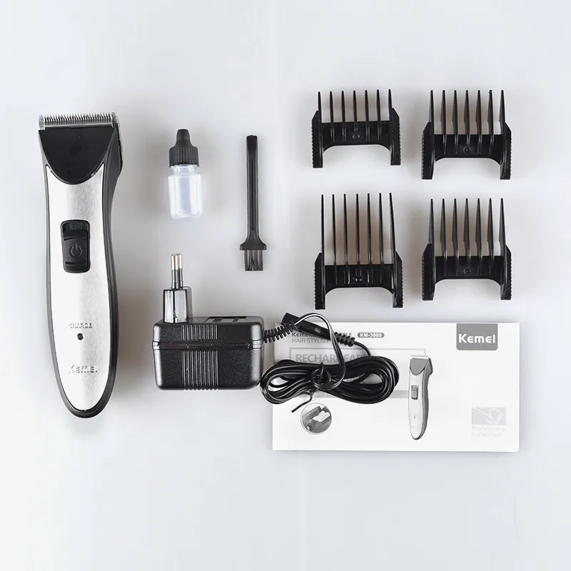 KEMEI электрический триммер профессиональная машинка для стрижки волос перезаряжаемый Электрический съемный триммер для волос салон станок для бритья для мужчин BT-122