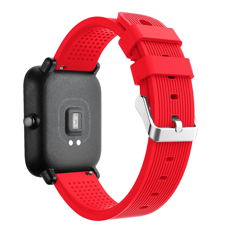 Мягкий силиконовый ремешок для Xiaomi Huami Amazfit Bip BIT PACE Lite Youth 20 мм|Смарт-аксессуары| |