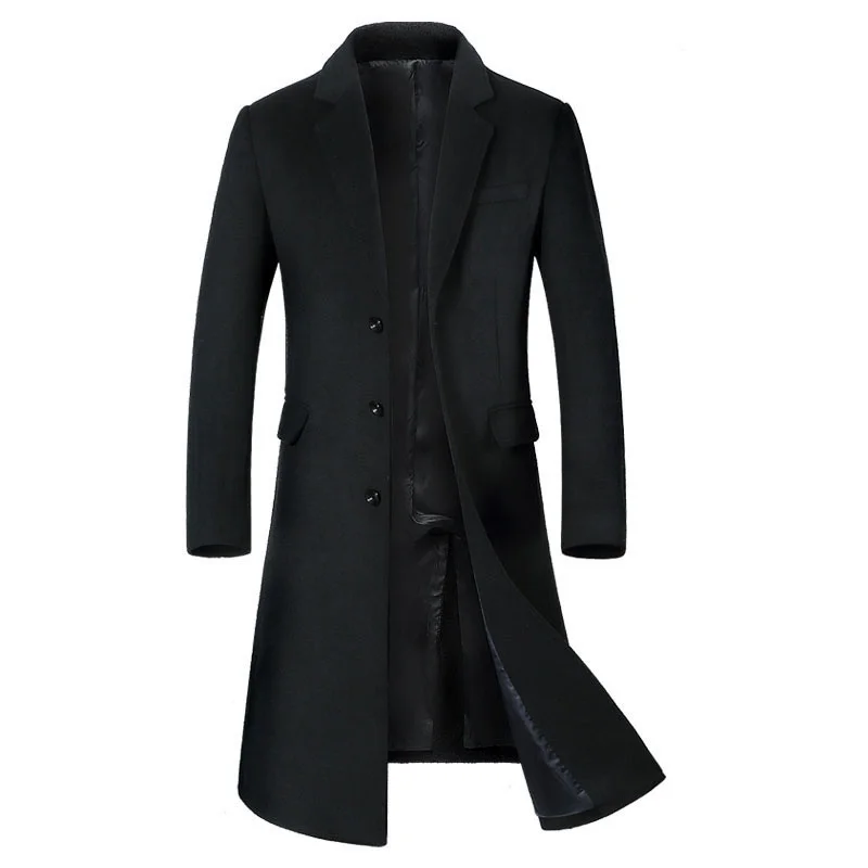 New Men's Wool Long Coat Winter Brand Fashion High Quality Plus Size Wool Parka Coat For Men Overcoat Casaco Masculino By1810 New Men's Wool Long Coat Winter Brand Fashion High Quality Plus Size Wool Parka Coat For Men Overcoat Casaco Masculino By1810