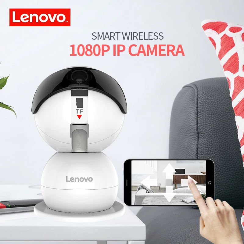 Lenovo Снеговик SR IP камера WiFi Беспроводная мини 1080p безопасности Детский монитор HD