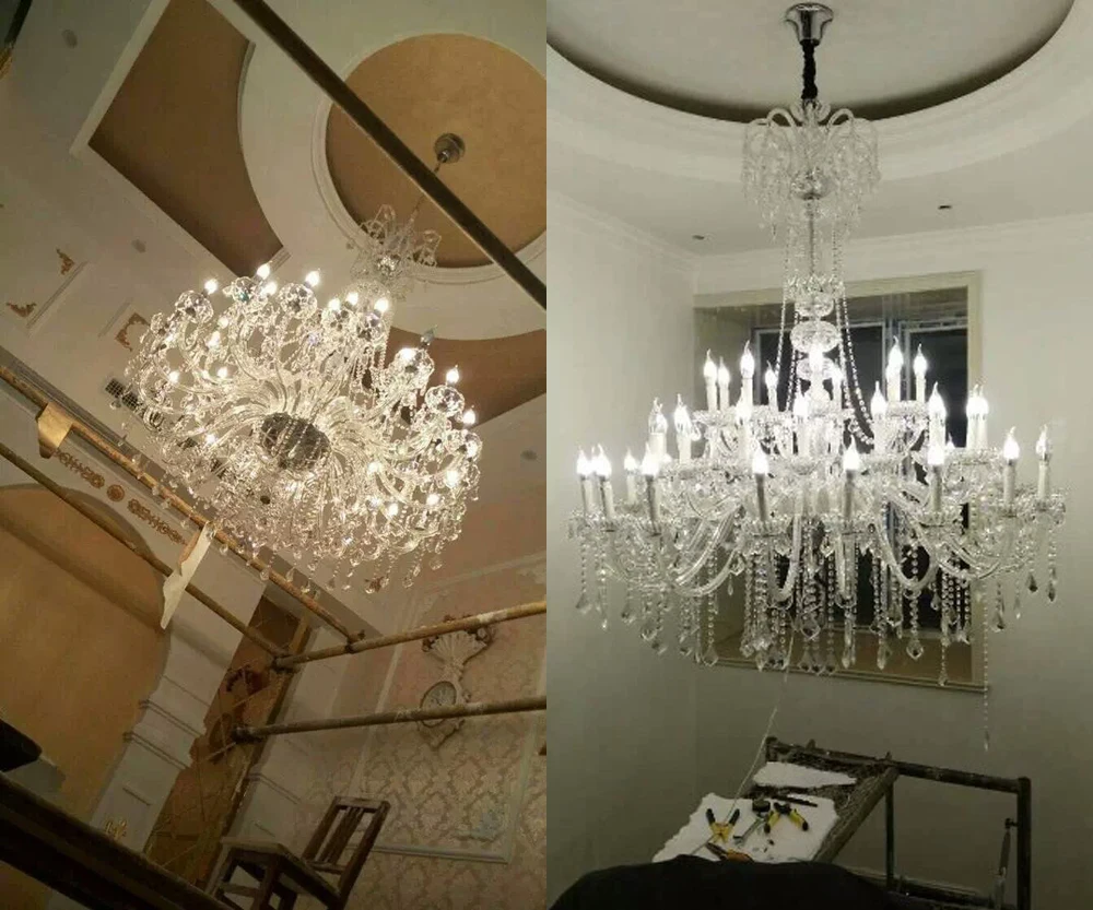 Aliexpress Com Compre Grandes Lustres De Cristal Ilumina O Lustre Aliexpress Com Compre Grandes Lustres De Cristal Ilumina O Lustre