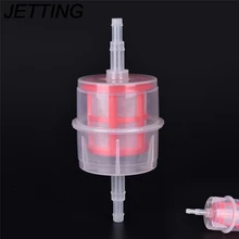 Jateamento 1 x inline filtro de combustível universal peças de carro grande filtro de combustível inline auto diesel 6mm 8mm mangueira de tubulação
