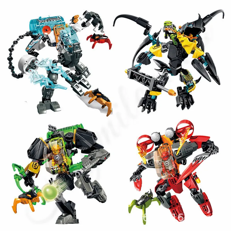

Bionicle Hero Factory 6.0 Warrior Soldiers ROCKA STEALTH MACHINE Model Building Blocks Kits Toys Brinquedos Compatible With Lego