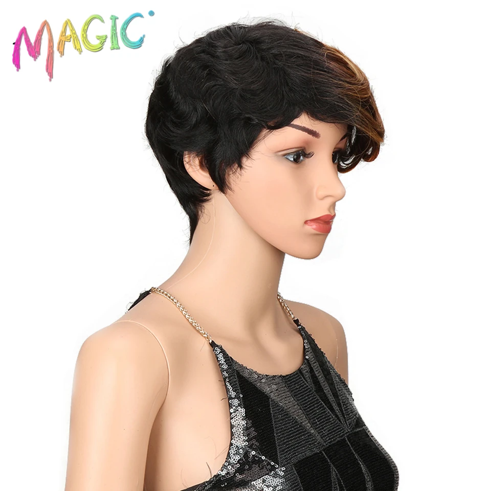 Парики из коротких синтетических волос magic Hair термостойкие парики 8 дюймов