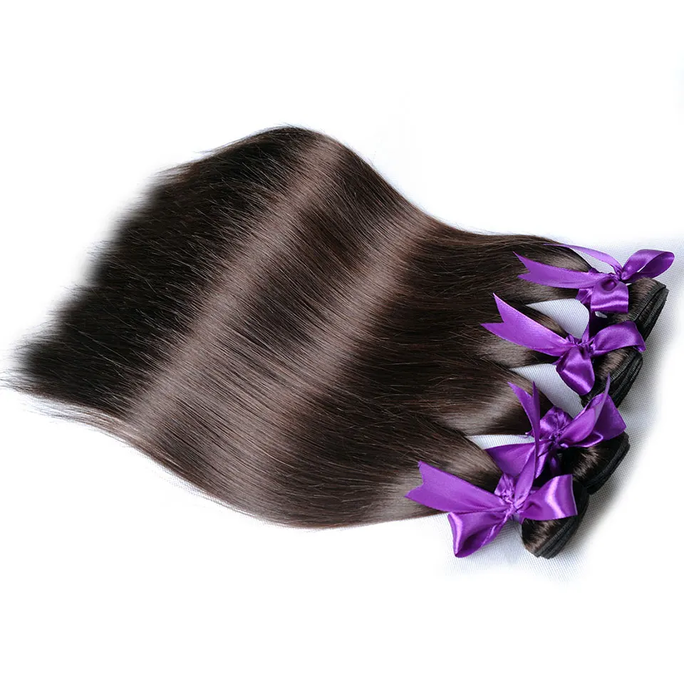 Cheap Human Hair Wigs Hair Extensions Thick Light Brown Color