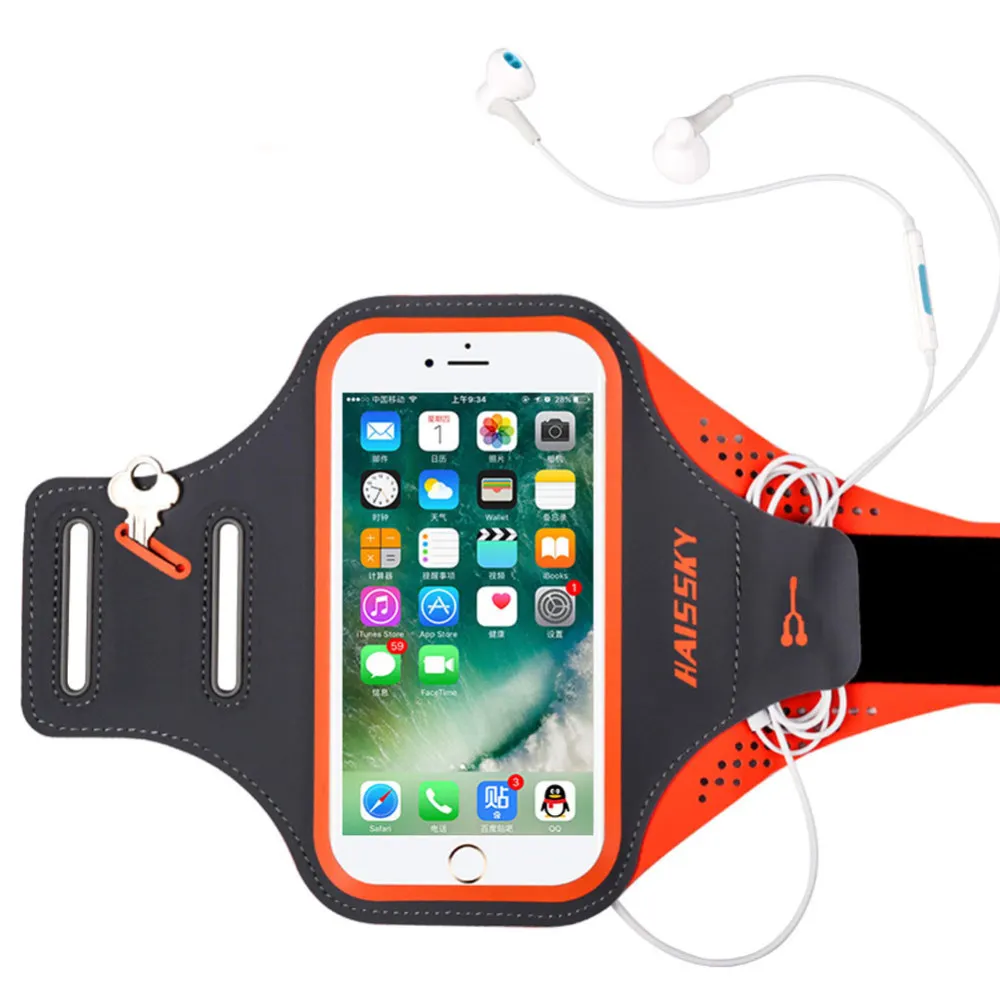 

Unisex Fitness Sports Waterproof Arm Band Phone Cover Case Holder Gym Fitness Phone Armband Bag 5.5 inches