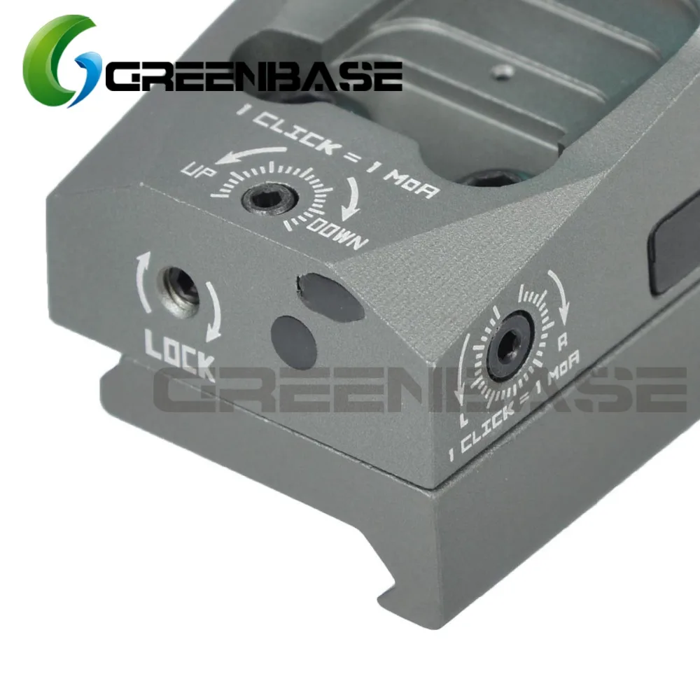 Green Base 3 MOA Mini Red Dot смотреть страйкбол рефлекторный прицел 1x25 Сетка Красный