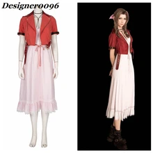 Anime Cosplay Costume Hot Anime Game Movie COS Aerith Gainsborough Cosplay Costume Halloween Christmas Adult Clothes dress Alice christmas cos new game suzukaze aoba hot anime cosplay costume evil dress black wings full set