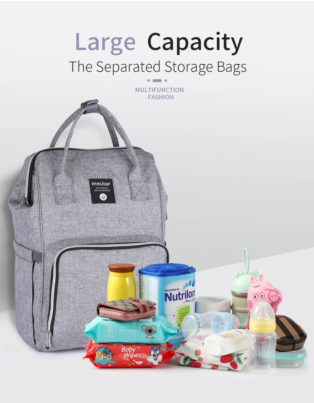 

Large Capacity Stroller Bag Mom Baby Multi-function Waterproof Outdoor Travel Diaper Bags Nappy Back pack Bag