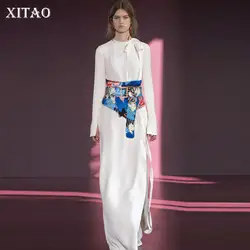 XITAO/Новинка; модные женские туфли в Корейском стиле с кисточками и вырезами; геометрический узор; GCC1010