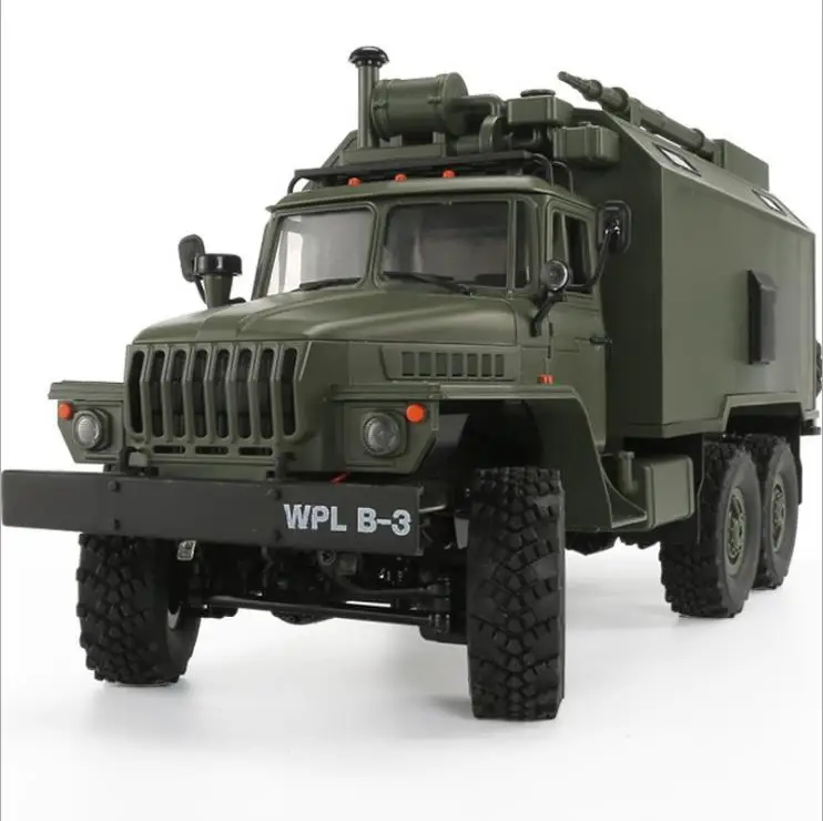 1/16 4WD пульт дистанционного управления 6X6 командная машина 2,4 GHZ rc советская единица Урал военный грузовик