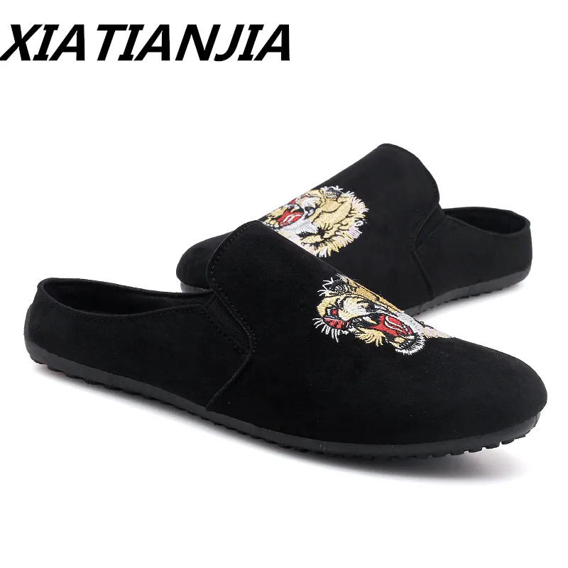 

Best Selling Embroidery Half Peas Men Shoes Loafers Men's Moccasins Breathable Light Non-slip Zapatos De Hombre Buty Meskie