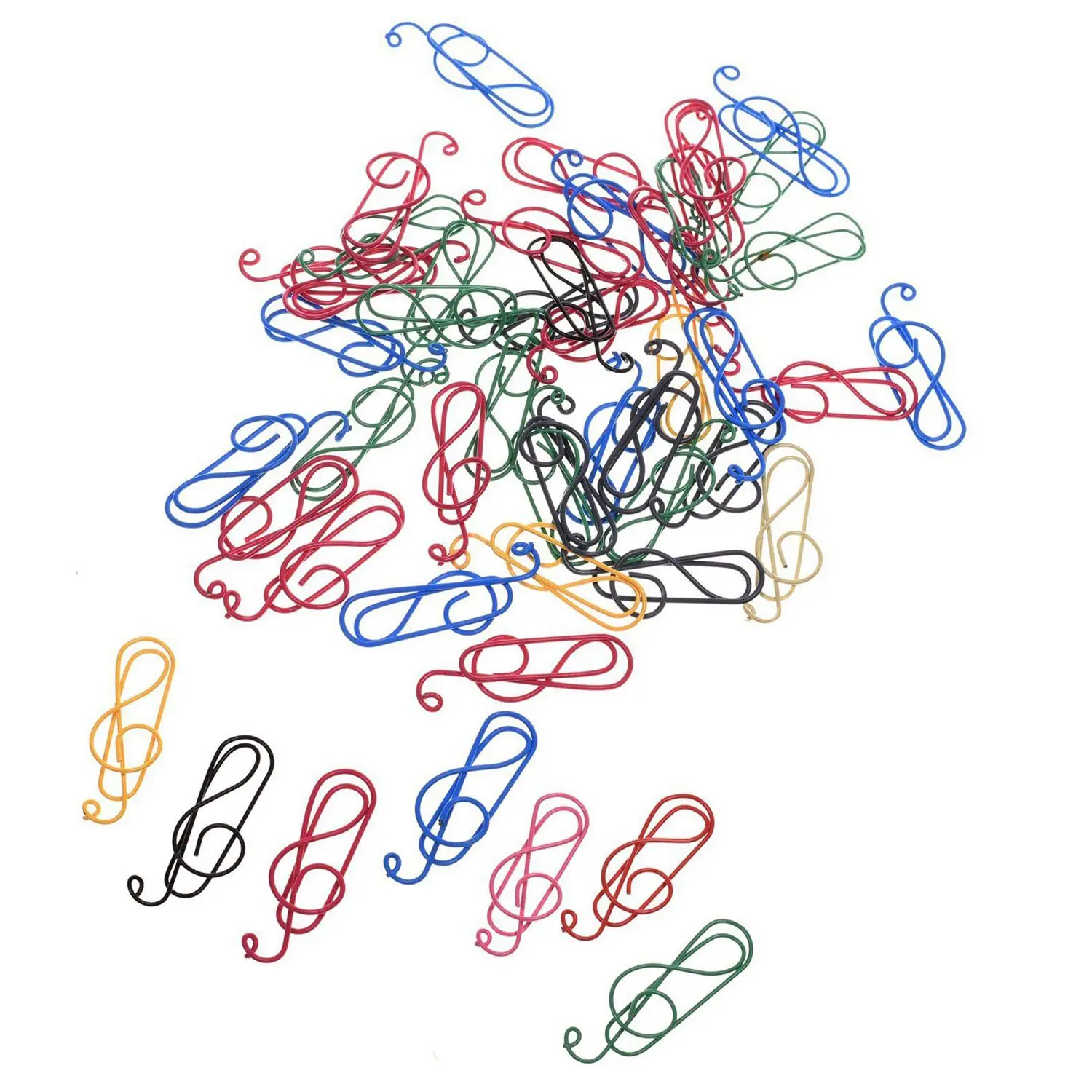 50 шт случайный цвет Музыкальные ноты Стиль Металл милые скрепки