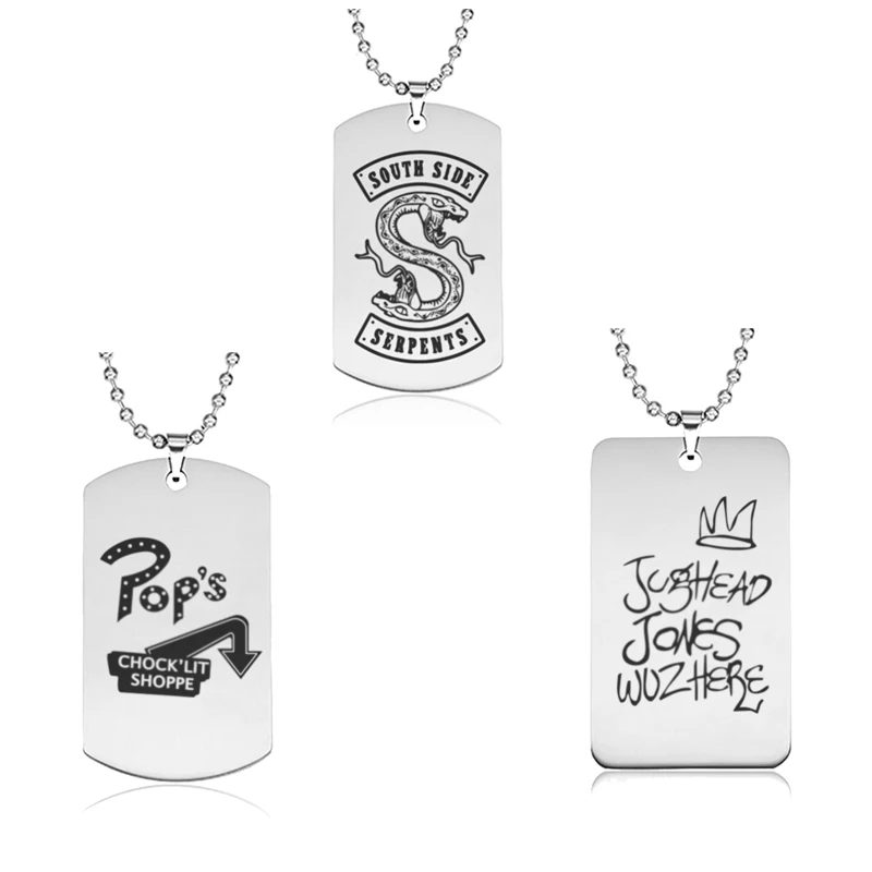 

Riverdale Southside Serpents Chain Jewelry Stainless Steel Necklace Pendant Alloy Toy Figure