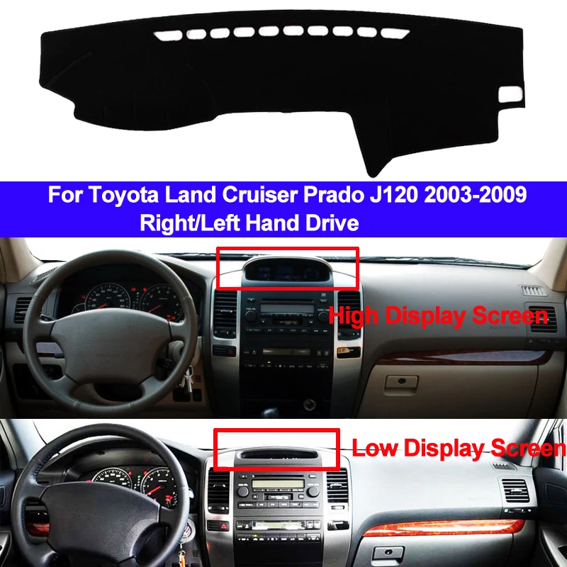 2 Layers Car Auto Inner Dashboard Cover Dashmat Pad Carpet Dash Mat For Toyota Land Cruiser