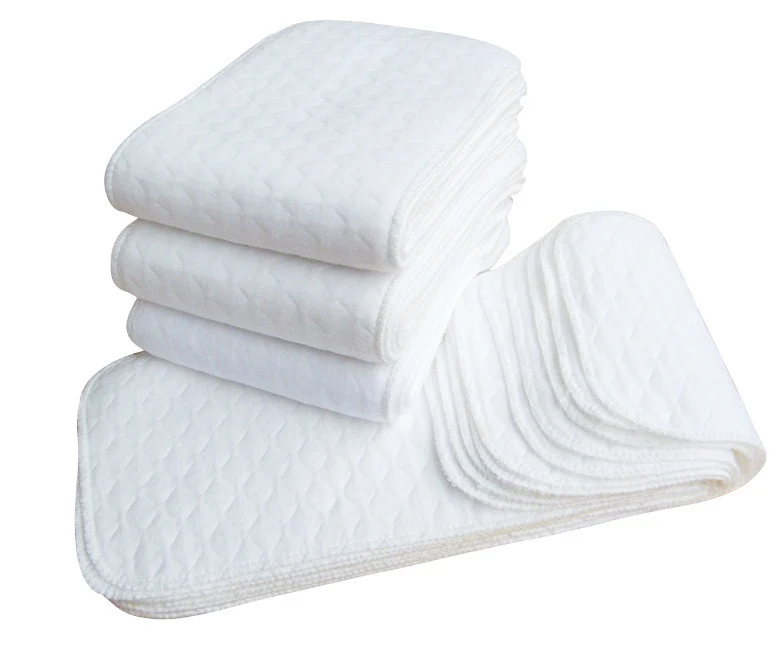 Couche-culotte en coton pour bébés moderne | 1 pièce, 2 couches, douce, respirante, pour bébés tout-petits, doublure de couche, fournit une double capacité d'absorption d'eau