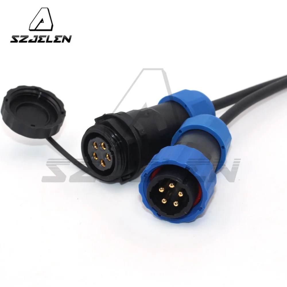 SD20 IP68 Водонепроницаемый авиационный разъем и 5pin 25A светодиодные наружные разъемы