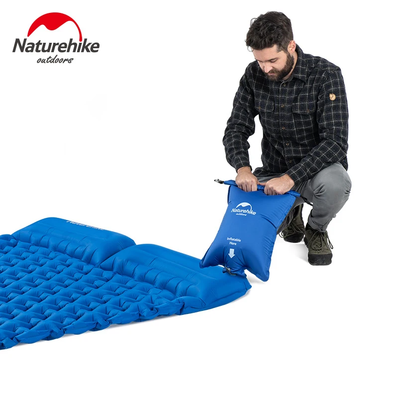  Naturehike Outdoor Camping Mat With Pillow Ultra-light Portable Mattress Inflatable Mat Double Slee