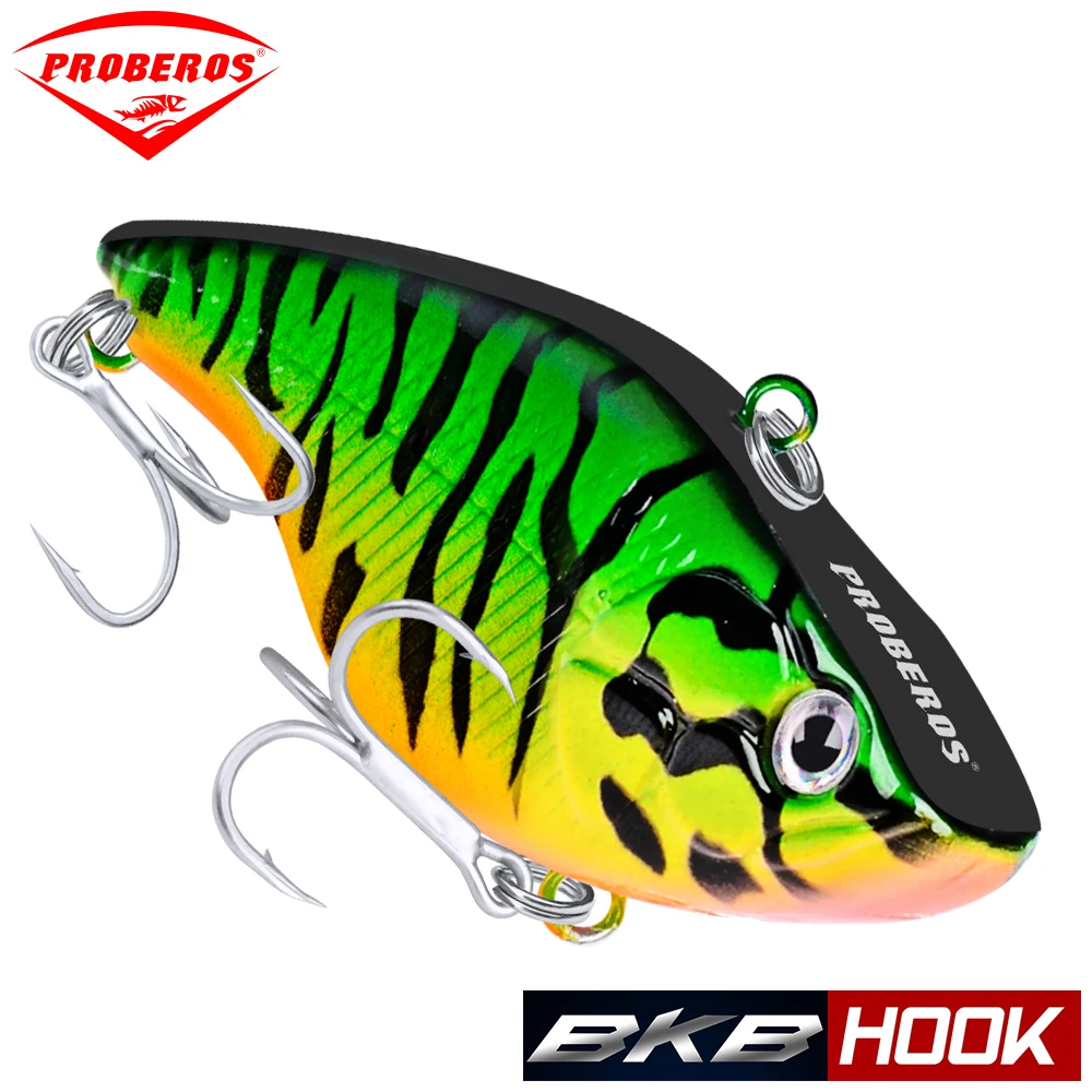 

1PC Pencil VIB Fishing Lures 7.4cm 18.5g Artificial Wobbler Bass Baits 6# Hooks Sinking Vibra Rattlin Balancer Fishing Tackle