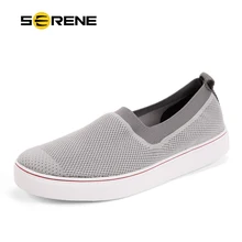 SERENE 2017 New Arrival Casual Shoes Men Breathable Mesh Soft Bottom Lazy Shoes British Tide Shoes Free Shipping 7136