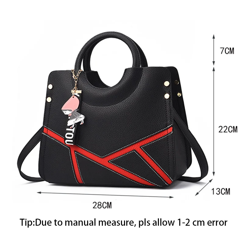 Women Patchwork Handbag Female Crossbody Shoulder Bags Designer INS Lady Messenger Tote Party Purse Top-Handle Sac A Main SS7263 (8)