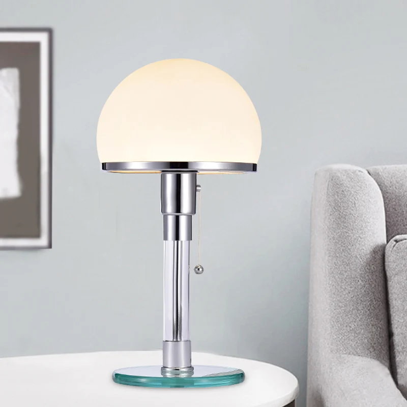 Дизайнерское освещение Реплика WG24 Wilhelm Wagenfeld-Bauhaus лампа стеклянная основа настольные лампы для гостиной