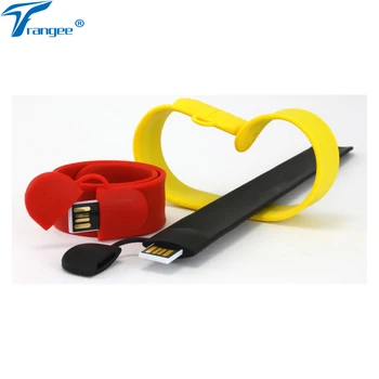 

Trangee USB Flash Drives Slap Bracelet 4GB 8GB 16GB 32GB USB 2.0 Memory Flash Stick Pen Drive Wristband Pendrive