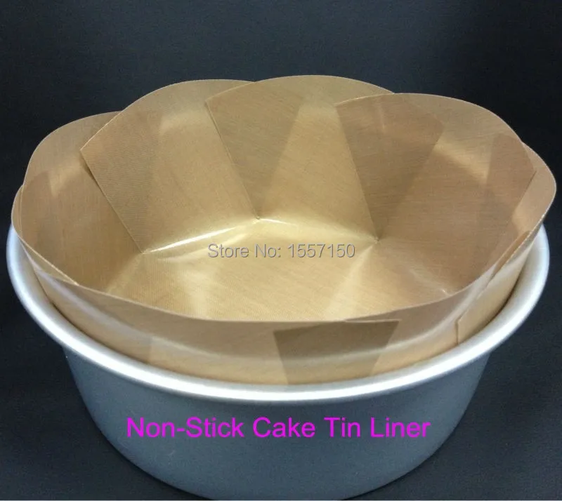Free shipping10" round PTFE Non Stick cake tin liner Non stick for