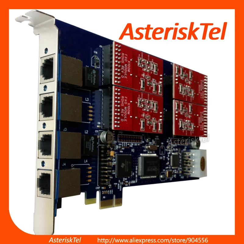 AEX410 3 FXO+ 1 FXS с подавлением эха, FreePBX, Elastix, Tcpbx, Briker карта Asterisk для VoIP телефона IP PBX tdm410p