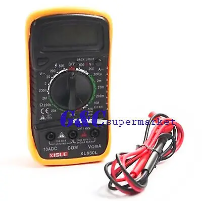 

Digital XL-830L LCD Multimeter Voltmeter Ammeter Ohmmeter OHM VOLT Tester