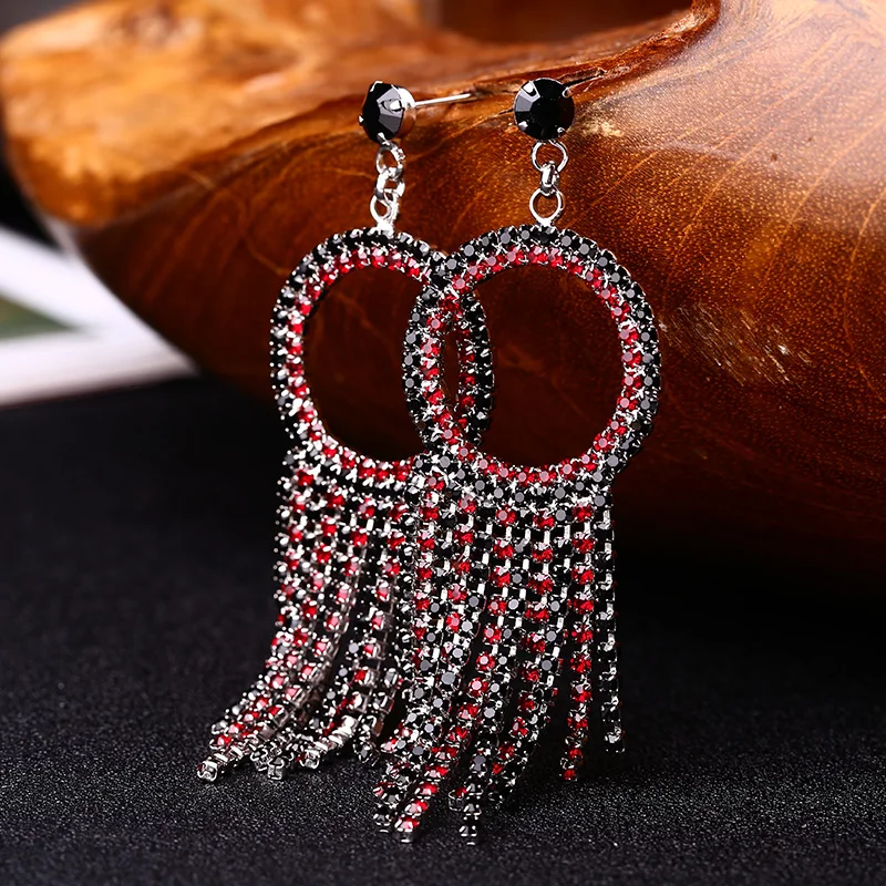 YFJEWE новые модные серьги подвески для женщин E064|earring bails|tassel chainearrings picture |