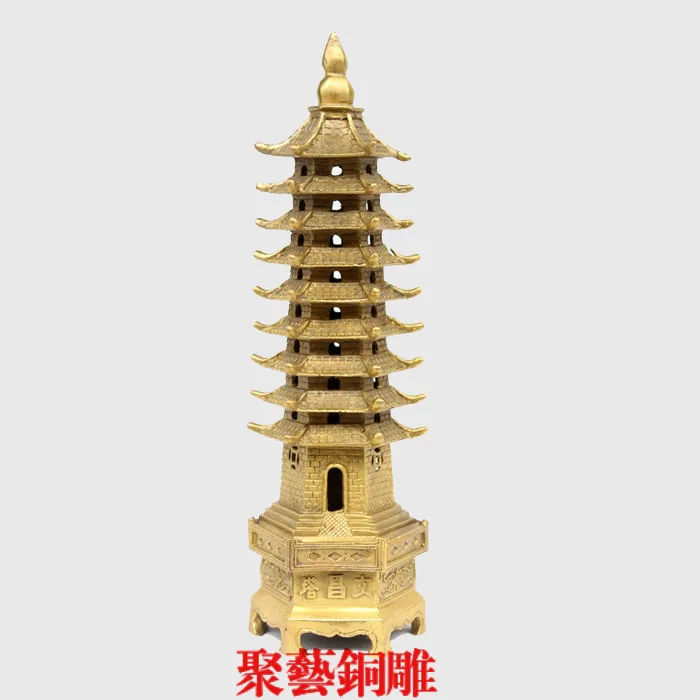 

Bronze sculpture, copper wenchang tower decoration 9 derlook Bronze statue copper