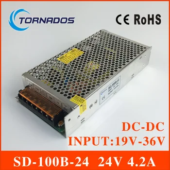 

DC-DC CONVERTER SD-100B-24 single output switching power supply for LED Equipment input 19V-36v to 24V