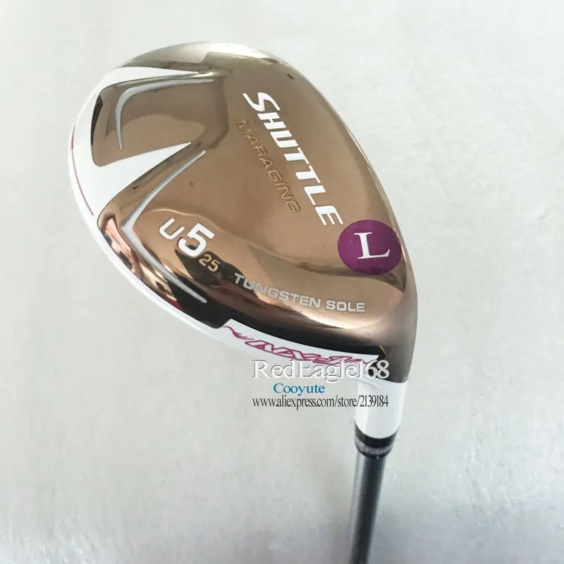 Cooyute New Women Golf wood Maruman SHUTTLE Hybrids clubs U5/25 lolft Golf Clubs Graphite shaft L Flex Golf shaft Free shipping
