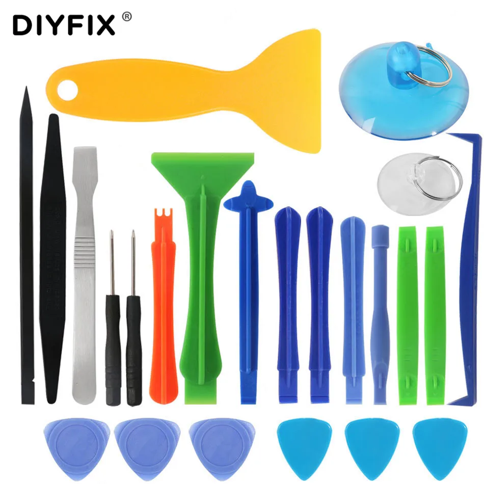 DIYFIX 24 in 1 Mobile Phone Opening Repair Tools Kit Screwdriver Set Disassemble for Apple iPhone Tablet Laptop Hand | Мобильные