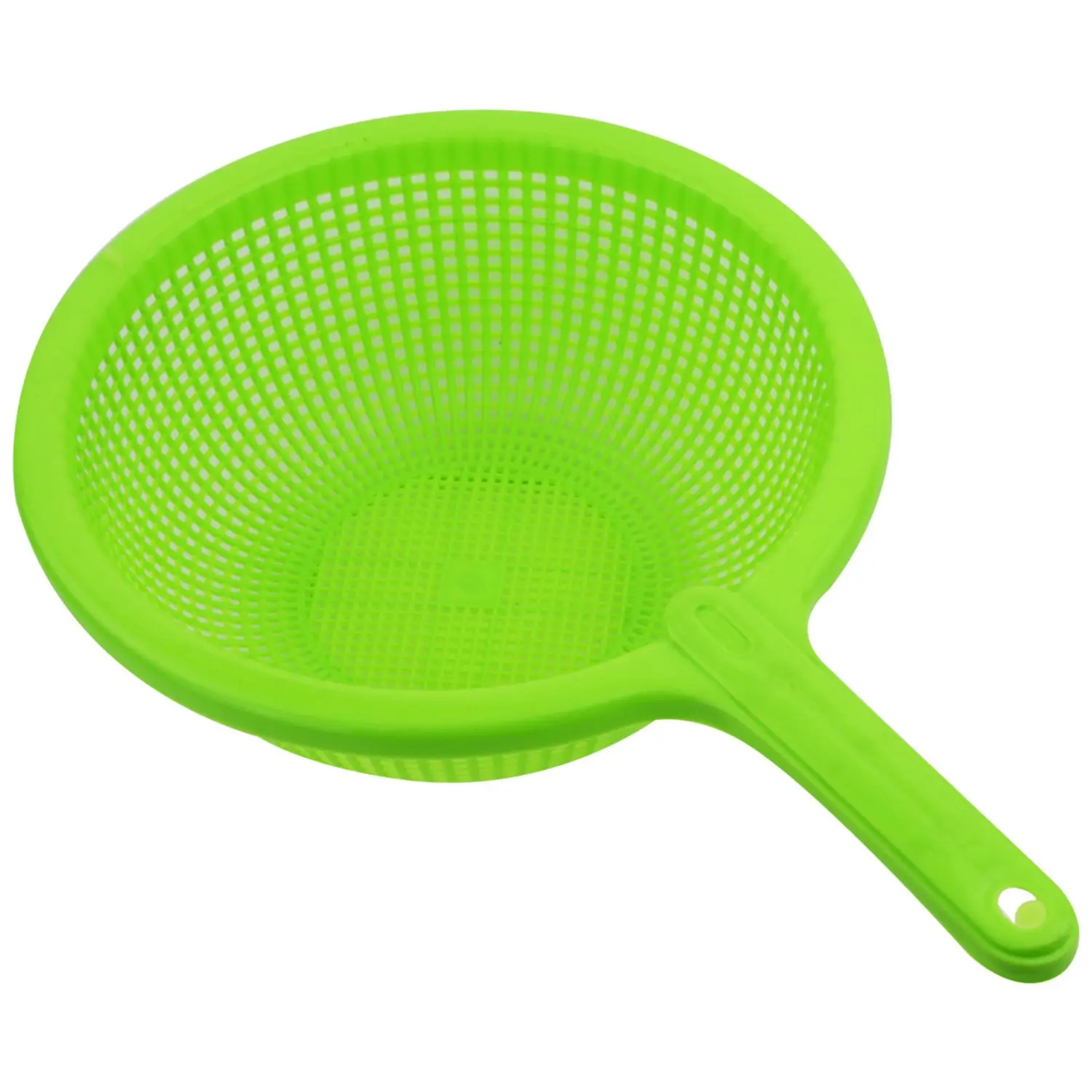 Hot sale Plastic Long Handle Rice Colander Strainer Filter Greenin