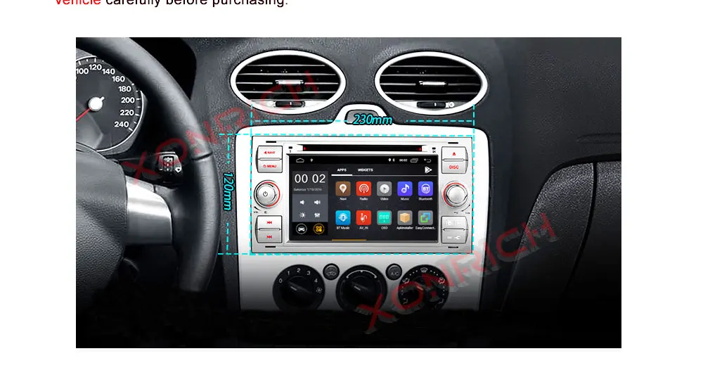 Discount Autoradio Double Din Android Car DVD GPS Player for FORD Focus II C-Max S-Max Galaxy Fusion Transit Multimedia Stereo Navi DSP 10