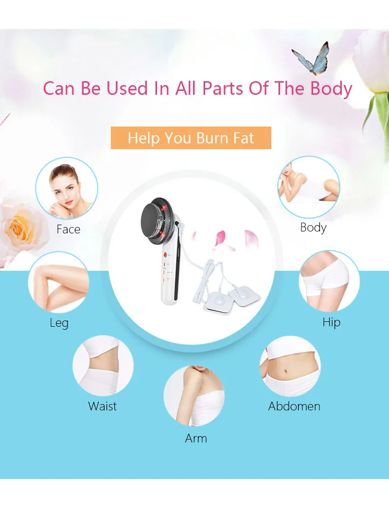 Cuidados com a Pele do Corpo Dispositivo da Beleza da Terapia 3 em 1 Massagem Galvânica Ultra-sônica Fóton Celulite Remoção Infravermelho Gordura Emagrecimento Ems Spa 5 SPA Fóton Cuidados Com A Pele do