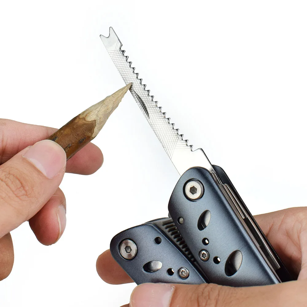 NEWACALOX 12 в 1 портативные многофункциональные складные комбинированные плоскогубцы для резки проводов многофункциональный инструмент для кемпинга с отверткой для ножей