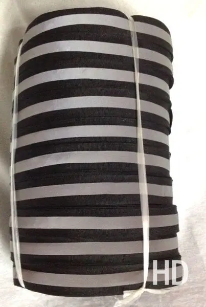 

25mm*10mm (50 yards/Roll) Safety Traffic Reflective Materials Reflective Fabric Strip Tape Reflective Webbing Sew On