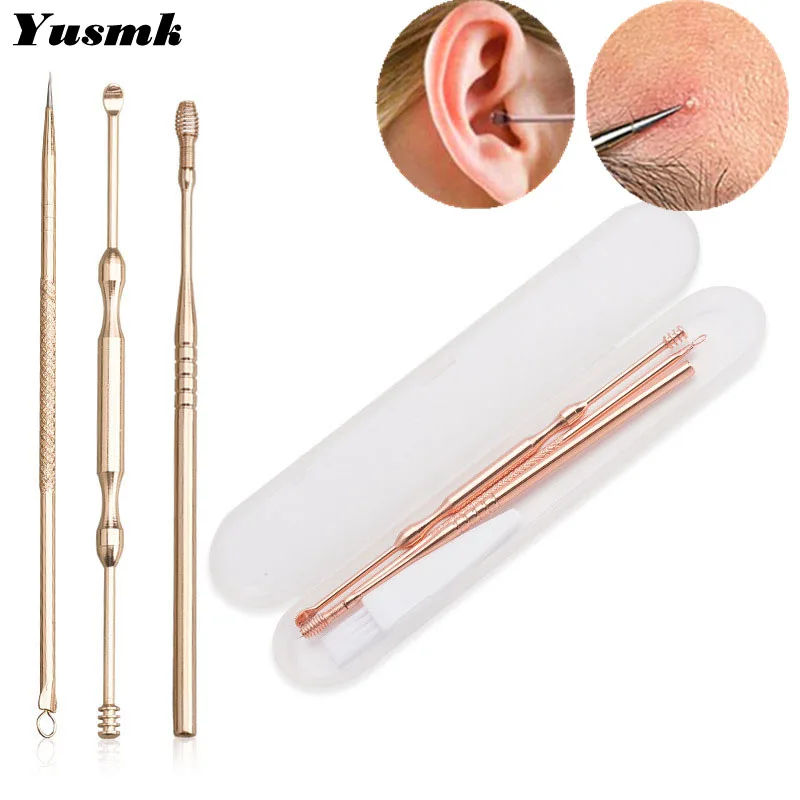 

Ear Care Wax Removal Spiral Earpick Earwax Cleaner Acne Needle Remover Spoon for Cleaning
