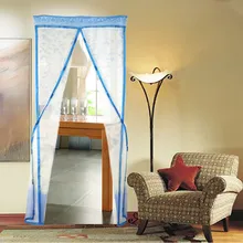 4 Color Curtain Anti Mosquito Magnetic Tulle Shower Curtain Automatic Closing Door Screen Summer Style Mesh Net