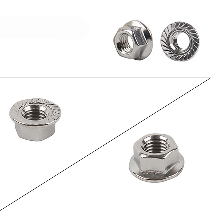 Color: 10pair Vehicles-OCS 20PCS M5 304 Stainless Steel Hex Flange Nut Anti-Loose Nuts Antiskid Screw Nut Hexagonal CW CCW Bolt Screw Cap for RC Aircraft