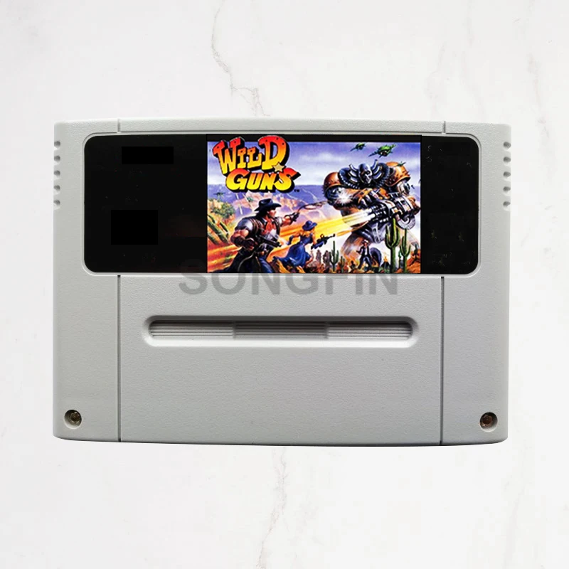 

Wild Guns 16 bit 46 Pin Super Game Cartridge for PAL Version Game Console