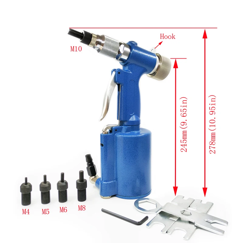 M4-M10 полуавтоматическая пневматическая клепки пистолет пневматический гидравлический заклепки пистолет для Нержавеющая сталь заклепки
