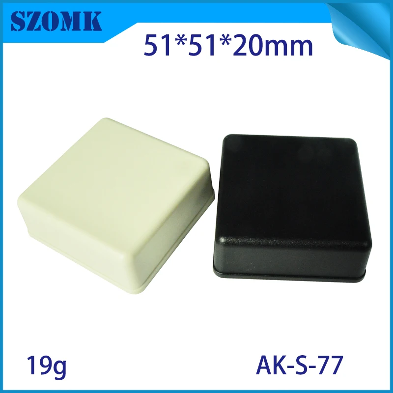 

10 abs plastic housing electronic instrument box desktop enclosure 51*51*20 mm small abs diy outdoor junction box case housing