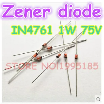 

NEW 100pcs/lot IN4761 1W 75V 1n4761 4761 Zener diode