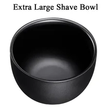 Grandslam очень большая Мужская чаша для бритья из нержавеющей стали, пена для бритья, кружка для прямой бритвы, Парикмахерская, Черная