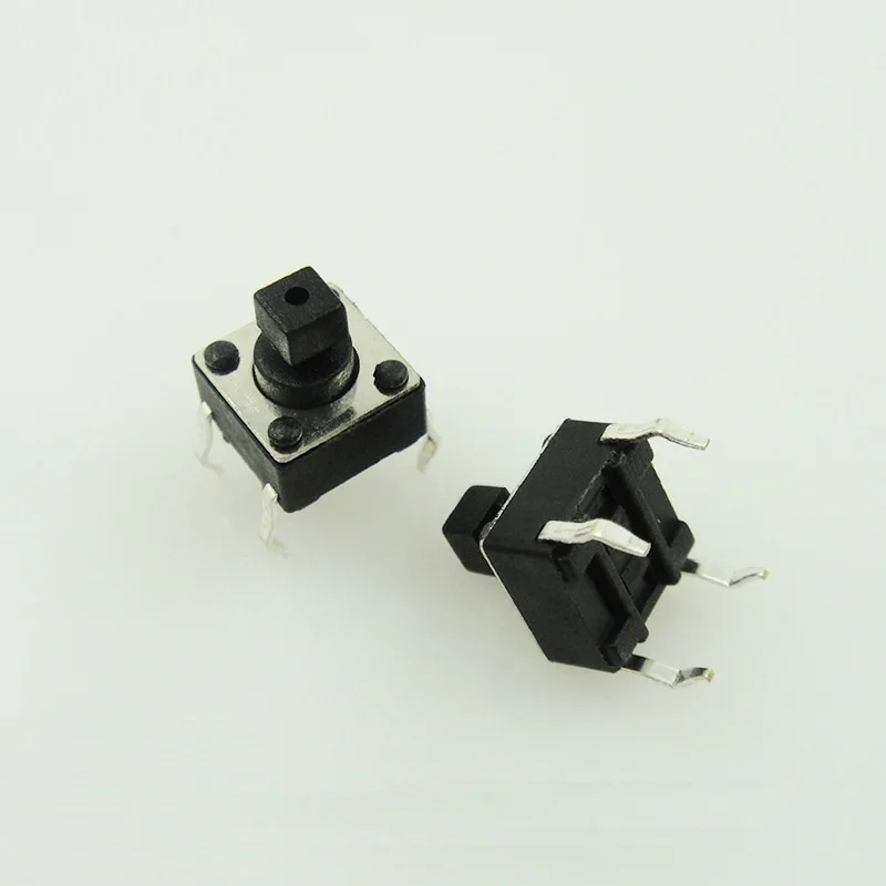 

6*6*7.3MM micro touch button switch 7.3 square head high import shrapnel cooker Vertical 6x6x7.3